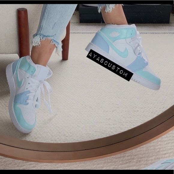 Jordan Shoes Custompainted Air Jordan Mid Poshmark